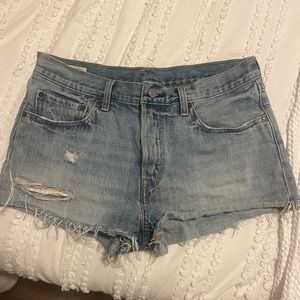 Levis denim shorts